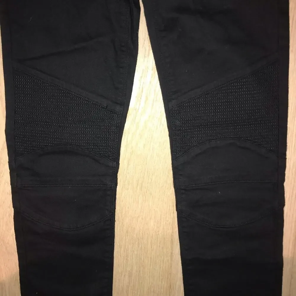HUDSON Jeans Girls Moto Skinny Jeans Black 16 - Picture 4 of 8